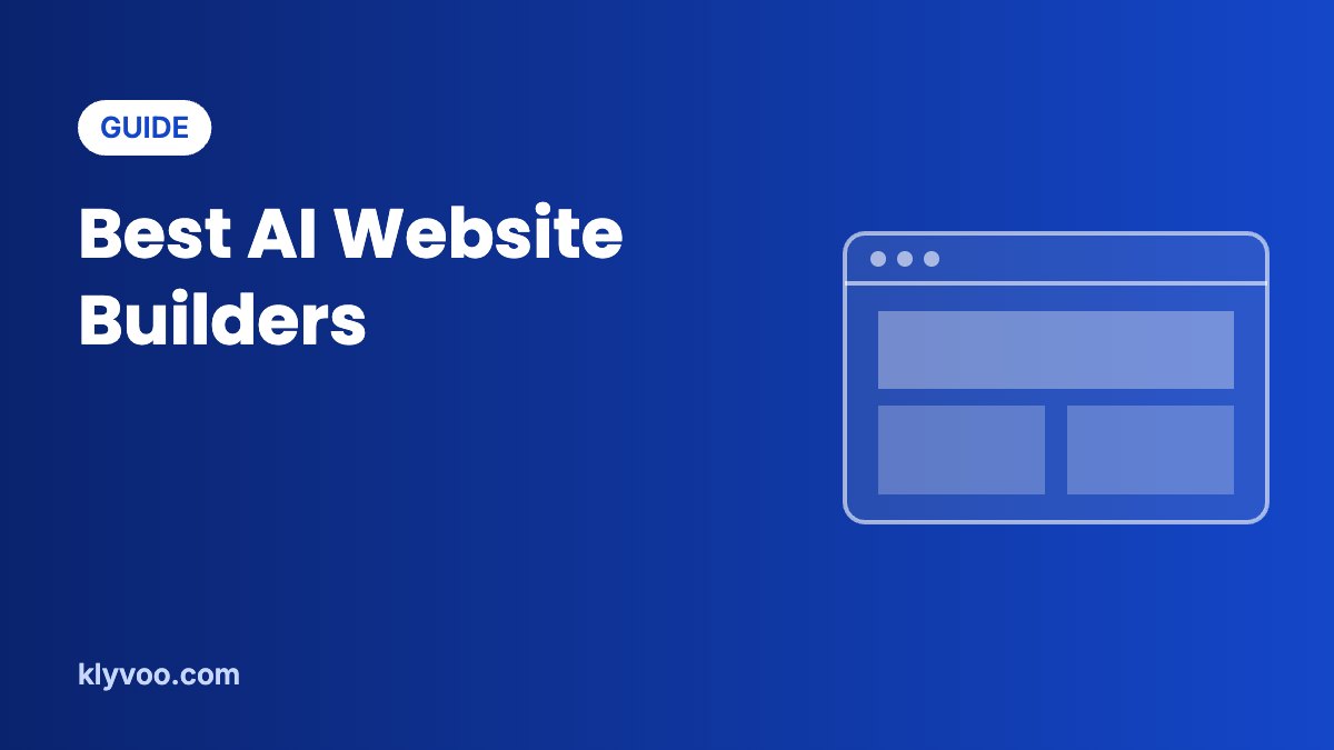 Best AI Website Builders to Launch a Site Fast