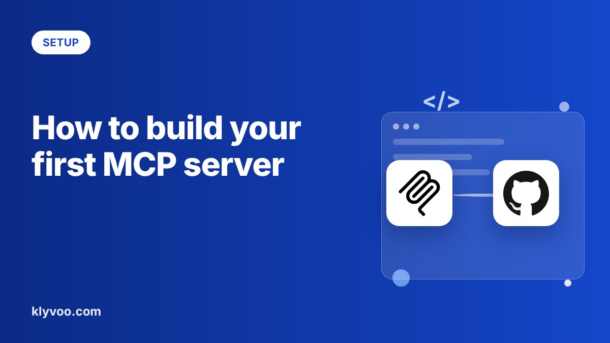 How to build your first MCP server in Python or TypeScript