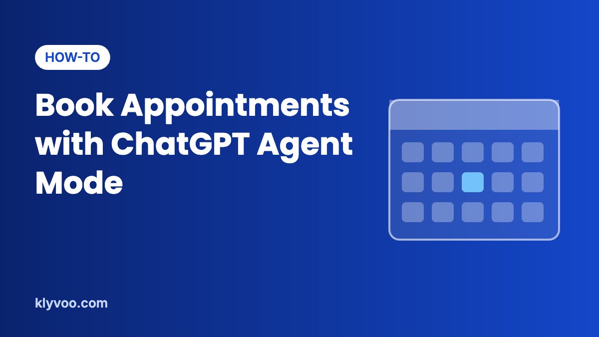 Booking an appointment with ChatGPT Work, formerly agent mode