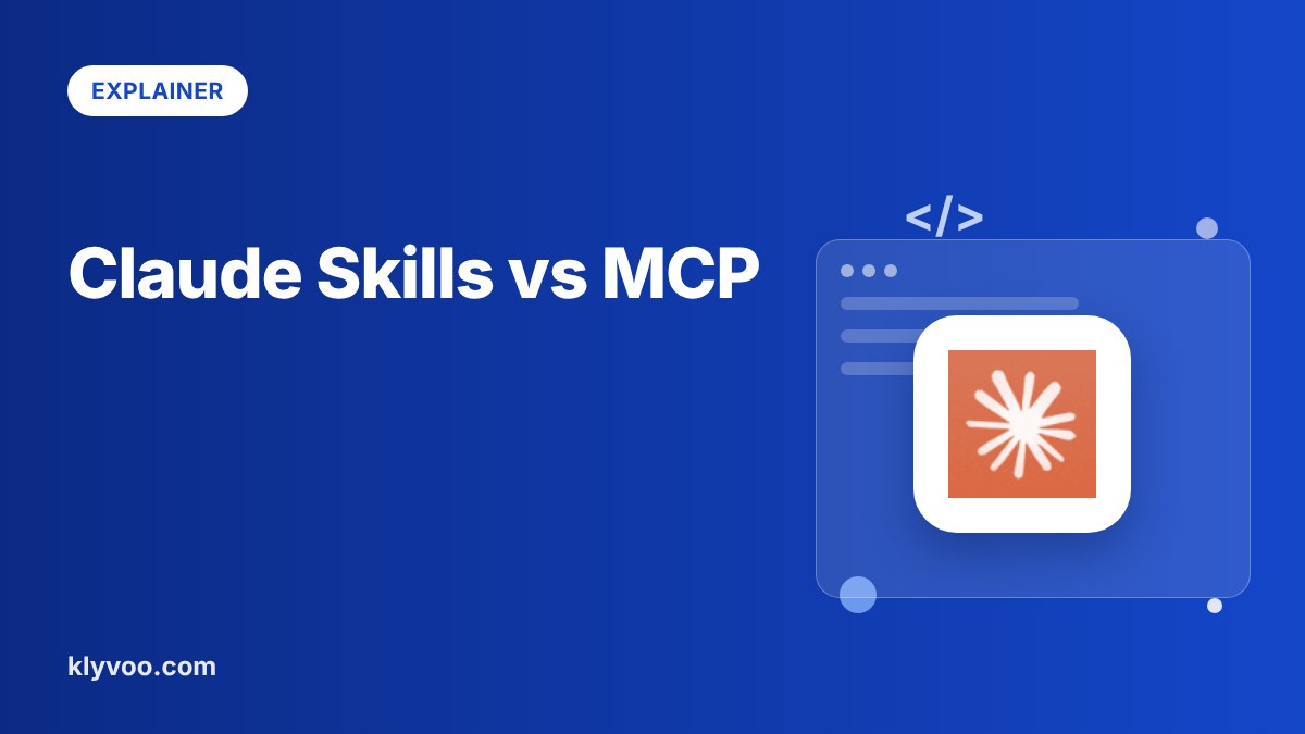 Claude Skills vs MCP servers: when to use which