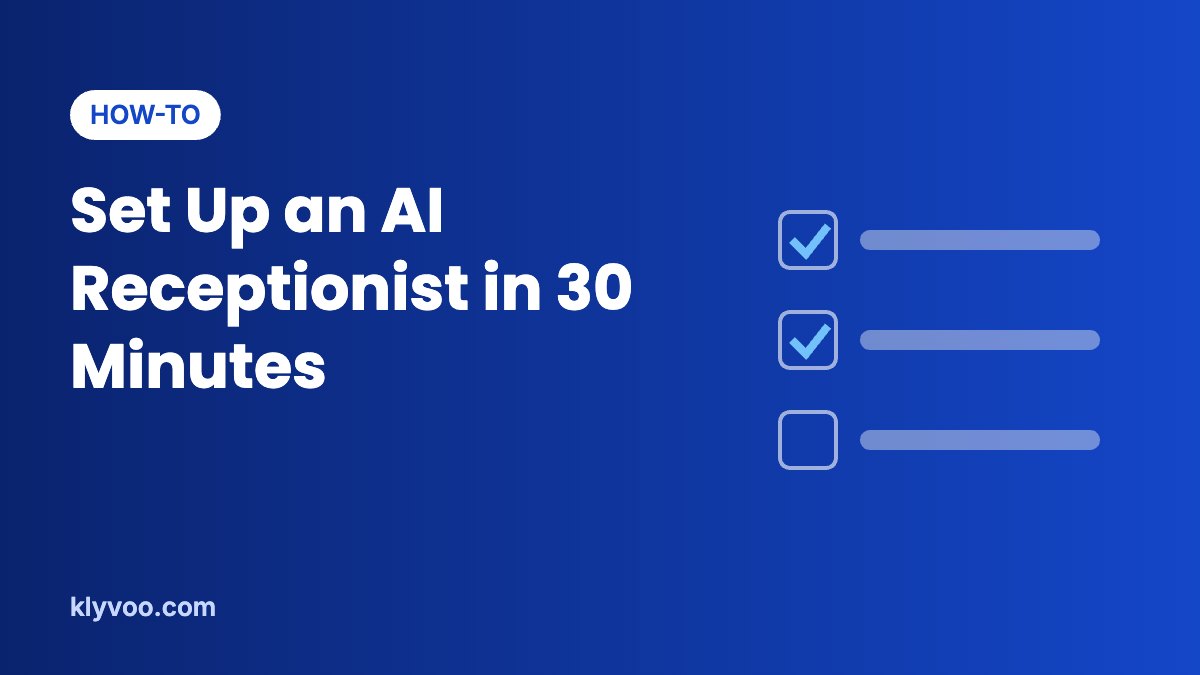 Setting up an AI receptionist step by step